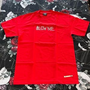 NEW VINTAGE 2007 IN4MATION BLOW ME RED COKE SHIRT LRG LARGE